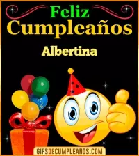 GIF Gif de Feliz Cumpleaños Albertina